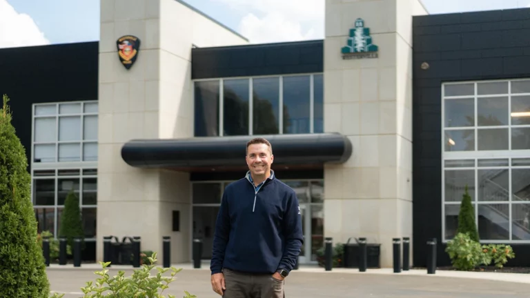 Matt Erney at the Justice Center